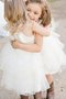 Ärmelloses Hübsch A-Linie Prinzessin Blumenmädchenkleid mit Natürlicher Taille