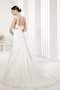 A-Line Formelles Luxus Anständiges Brautkleid mit Perlengürtel