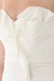 Natürliche Taile Reißverschluss Drapiertes Informelles Brautkleid aus Chiffon