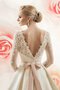 Vintage A-Line Dreiviertel Länge Ärmeln Romantisches Tiefer V-Ausschnitt Brautkleid