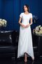 Vorn Kurz Hinten Lang Reißverschluss Prinzessin A-Line Chiffon Brautmutterkleid