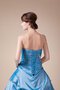 Plissiertes Duchesse-Linie Pick-Ups Quinceanera Kleid ohne Ärmeln mit Applikation