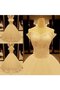 V-Ausschnitt Duchesse-Linie Schulterfrei Bodenlanges Brautkleid mit Bordüre