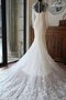 Tüll Perlenbesetztes Extravagantes Brautkleid mit Kapelle Schleppe mit Applike