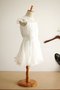 Reißverschluss Schaufel-Ausschnitt Prinzessin A-Linie Sittsames Blumenmädchenkleid