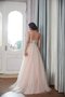 Glamourös Luxus Pompöse Brautkleid aus Dehnbarer Satin mit Spaghettiträger