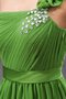 Ein Schulter A-Linie Chiffon Brautmutterkleid mit Blume mit Kristall