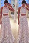 Schaufel-Ausschnitt Normale Taille Ärmelloses A-Line Bodenlanges Abendkleid