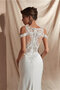Faszinierend Outdoor Natürliche Taile Romantisches Brautkleid mit Reißverschluss