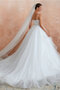 Ewiges Auffällig Formelles Brautkleid mit Rüschen mit Bordüre