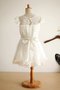 Reißverschluss Schaufel-Ausschnitt Prinzessin A-Linie Sittsames Blumenmädchenkleid