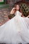 Ärmelloses Tüll Normale Taille Bodenlanges Brautkleid mit Applike