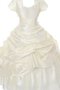 Empire Taille V-Ausschnitt Reißverschluss Bodenlanges Blumenmädchenkleid mit Jacke
