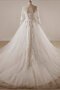 Leuchtenden Halle Elegantes Ausgefallenes Brautkleid mit Applike