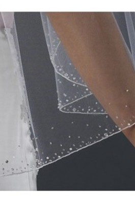 Energisch Einfache Kurz Schöne Brautschleier - Foto 2