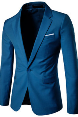 Zugeknöpft Mantel Mode Neue Männer Casual Business Anzug Männer Einfarbig