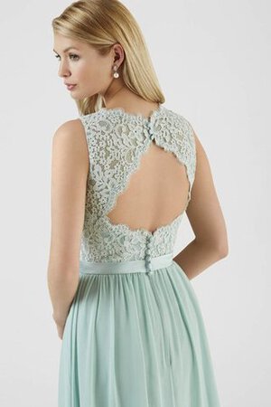 A-Line Juwel Ausschnitt Schaufel-Ausschnitt Romantisches Bescheidenes Brautjungfernkleid