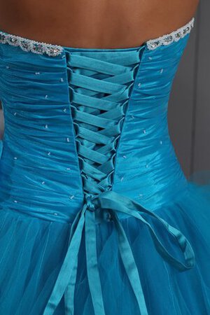 Duchesse-Linie Gerüschtes A Linie Tüll Quinceanera Kleid mit Herz-Ausschnitt