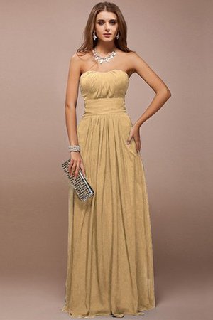 Taft Empire Taille Herz-Ausschnitt Anständiges Brautjungfernkleid mit Rüschen