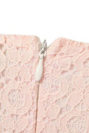 Schaufel-Ausschnitt Plissiertes kurze Ärmeln Blumenmädchenkleid mit Gürtel mit Bordüre