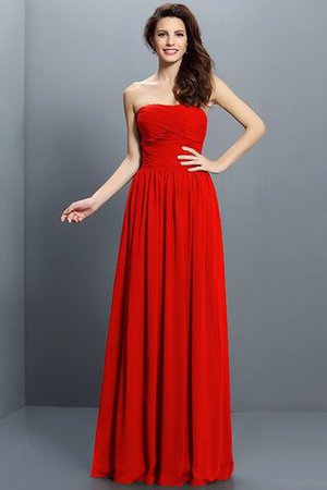 Drapiertes Plissiertes Chiffon Reißverschluss Anständiges Brautjungfernkleid