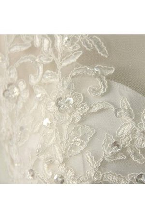 Satin Chiffon Langärmeliges Bodenlanges Brautkleid mit Bordüre
