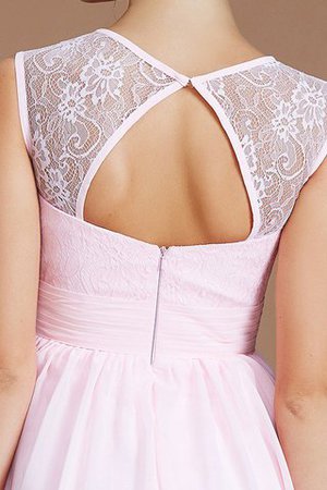 Chiffon A-Line Prinzessin Mini Brautjungfernkleid mit natürlicher Taille