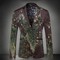 Mens Fashion Print Blazer Masculino Slim Fit Blazer Hombre