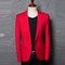 Kostüm Homme Männer Anzug Red Jacke Mode Männer Blazer