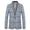 Männer Blazer Treffen Plaid Männer 4xl Grau Anzüge