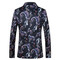 Männer Blazer Floral Gedruckt Anzug Anzug Asiatische Dj