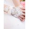 Besondere Spitze Mit Kristall Weiß Chic|Modern Brauthandschuhe