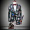 Blazer Hosen Männer Mode 2 Stück Casual Floral Gedruckt Anzug