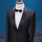 Oberbekleidung Mode Bräutigam Smoking Trauzeuge Schwarz Hochzeit Anzug