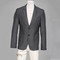 Baumwolle Männlichen Jacken Grau Casual Blazer Masculino