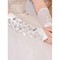 Schön Satin Mit Kristall Luxuriös Weiß Brauthandschuhe