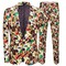 Party Kleid Floral Slim Fit Bankett Smoking Anzüge Homme