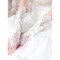 Chaming Satin Mit Applikation Weiß Bescheiden Brauthandschuhe