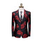 Business Männer Anzug Blume Gedruckt Plus Größe Slilm Fit Männlichen 2 Stück Anzüge