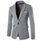 Blau Cord Blazer Slim Fit New Business Männer Anzug