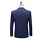 Kostüm Navy Blau Einreiher Anzüge Slim Fit Casual Business Masculin