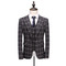 Jacke Slim Fit Anzug Plaid Anzüge Weste Business Hochzeit