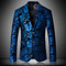 Neue Männer Casual Blazer Jacke Trend Mode Blume