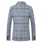 Männer Blazer Treffen Plaid Männer 4xl Grau Anzüge