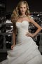 A-Line Organza Anständiges Brautkleid mit Schleife mit Bordüre
