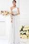 Ein Träger A-Line Anständiges Brautjungfernkleid aus Chiffon mit Drapierung
