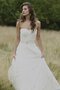 A-Line Ärmelloses Bezauberndes Brautkleid mit Bordüre mit Herz-Ausschnitt