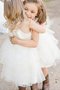 Ärmelloses Hübsch A-Linie Prinzessin Blumenmädchenkleid mit Natürlicher Taille