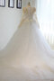 Meerjungfrau Perlenbesetztes Natürliche Taile Attraktiv Romantisches Brautkleid