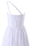 Gesticktes Chiffon Beach Stil Garten Mitte Rücken Brautkleid
